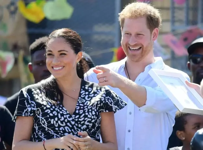 Prince Harry and Meghan Land in Abuja