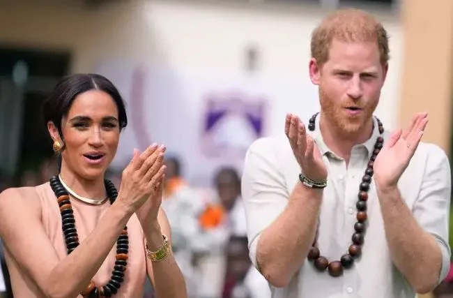 Prince Harry and Meghan Land in Abuja